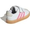 imageadidas Baby VL Court 30 Hook amp Loop ShoeWhiteBliss PinkAlumina