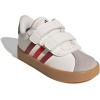 imageadidas Baby VL Court 30 Hook amp Loop ShoeWhiteCollegiate BurgundyWonder Alumina