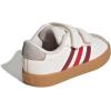 imageadidas Baby VL Court 30 Hook amp Loop ShoeWhiteCollegiate BurgundyWonder Alumina