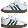 imageadidas Baby VL Court 30 Hook amp Loop ShoeWhiteCollegiate GreenGum