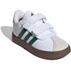 imageadidas Baby VL Court 30 Hook amp Loop ShoeWhiteCollegiate GreenGum