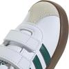 imageadidas Baby VL Court 30 Hook amp Loop ShoeWhiteCollegiate GreenGum