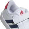 imageadidas Baby VL Court 30 Hook amp Loop ShoeWhiteDark BlueBetter Scarlet