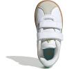 imageadidas Baby VL Court 30 Hook amp Loop ShoeWhiteFlash AquaAlumina