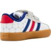 imageadidas Baby VL Court 30 Hook amp Loop ShoeWhitePure RubyMystery Ink