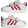 imageadidas Baby VL Court 30 Hook amp Loop ShoeWhiteTeam Colleg Red