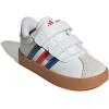 imageadidas Baby VL Court 30 Hook amp Loop ShoeWhiteTeam Royal BlueBetter Scarlet