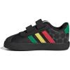 imageadidas Baby VL Court 30 Hook amp Loop ShoeBlackGreenPure Ruby