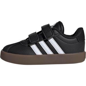 imageadidas Baby VL Court 30 Hook amp Loop ShoeBlackWhiteBrown