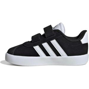 imageadidas Baby VL Court 30 Hook amp Loop ShoeBlackWhiteWhite