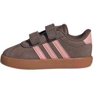 imageadidas Baby VL Court 30 Hook amp Loop ShoeEarth StrataSemi Frozen TurboAmber Gum