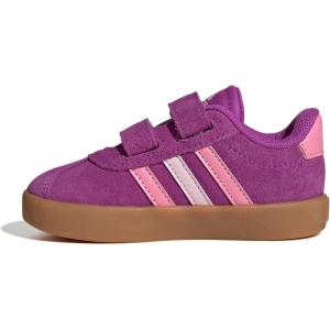 imageadidas Baby VL Court 30 Hook amp Loop ShoeFlash PinkBliss PinkClear Pink