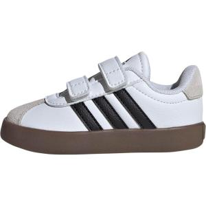 imageadidas Baby VL Court 30 Hook amp Loop ShoeWhiteBlackGrey