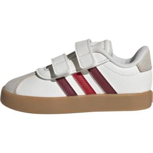 imageadidas Baby VL Court 30 Hook amp Loop ShoeWhiteCollegiate BurgundyWonder Alumina