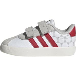 imageadidas Baby VL Court 30 Hook amp Loop ShoeWhiteTeam Colleg Red