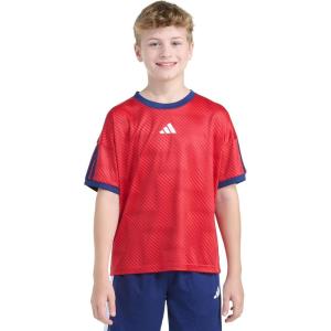 imageadidas Boys Short Sleeve World Cup Soccer TopPure Ruby