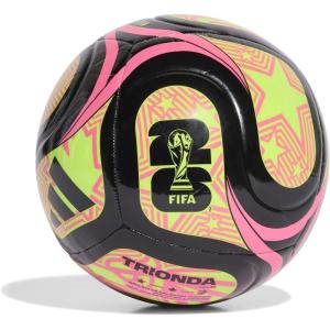 imageadidas FIFA World Cup 26 Trionda Soccer BallBlackLucid LemonLucid Pink Club