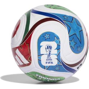 imageadidas FIFA World Cup 26 Trionda Soccer BallWhiteTeam Royal BlueSolar BluePower Red Legaue