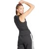 imageAdidas Womens Essentials Linear Slim Cotton Tank TopBlackWhite