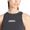 imageAdidas Womens Essentials Linear Slim Cotton Tank TopBlackWhite