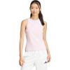 imageAdidas Womens Essentials Linear Slim Cotton Tank TopClear PinkWhite