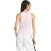 imageAdidas Womens Essentials Linear Slim Cotton Tank TopClear PinkWhite
