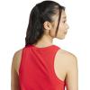 imageAdidas Womens Essentials Linear Slim Cotton Tank TopPure RubyBlack