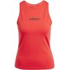 imageAdidas Womens Essentials Linear Slim Cotton Tank TopPure RubyBlack