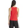 imageAdidas Womens Essentials Linear Slim Cotton Tank TopPure RubyBlack