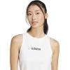 imageAdidas Womens Essentials Linear Slim Cotton Tank TopWhiteBlack