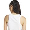 imageAdidas Womens Essentials Linear Slim Cotton Tank TopWhiteBlack