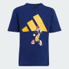 imageadidas Boys Disney Mickey Mouse TShirt SetDark BlueCrew Yellow