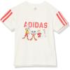 imageadidas Boys Disney Mickey Mouse TShirt SetOff WhiteBright Red