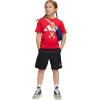 imageadidas Boys Disney Mickey Mouse TShirt SetPure RubyOff White