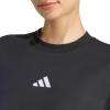 imageadidas Womens Essentials 3Stripes TShirt DressBlackWhite