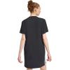 imageadidas Womens Essentials 3Stripes TShirt DressBlackWhite