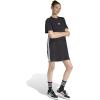 imageadidas Womens Essentials 3Stripes TShirt DressBlackWhite