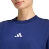 imageadidas Womens Essentials 3Stripes TShirt DressDark BlueWhite