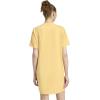 imageadidas Womens Essentials 3Stripes TShirt DressSemi Ice TangerineWhite