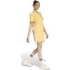imageadidas Womens Essentials 3Stripes TShirt DressSemi Ice TangerineWhite