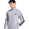 imageadidas mens Basic 3stripes Tricot Track SuitHalo Silver