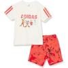 imageadidas Boys Disney Mickey Mouse TShirt SetOff WhiteBright Red