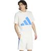 imageadidas Mens Essentials Big Logo TShirtOff WhiteRay Blue