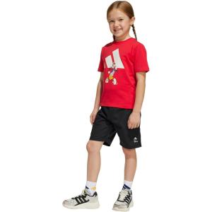 imageadidas Boys Disney Mickey Mouse TShirt SetPure RubyOff White