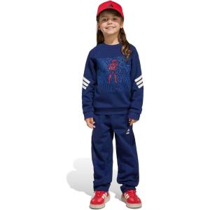 imageadidas Boys Marvel SpiderMan JoggerDark BlueOff WhiteSpiderman