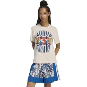 imageadidas Womens Farm Rio Graphic TShirtTalcDark Marine