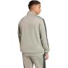 imageadidas Mens Essentials Warmup 3stripes Track TopSilver Pebble