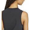 imageadidas Womens Soft Lux Crew Neck Tank Casual  Off WhiteBlack