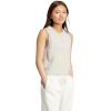 imageadidas Womens Soft Lux Crew Neck Tank Casual  Off WhiteWonder Alumina