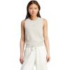 imageadidas Womens Soft Lux Crew Neck Tank Casual  Off WhiteWonder Alumina